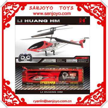 HTX086-2 X&#39;MAS hotsale presente !! Homem-Aranha rc helicóptero para venda w / giroscópio 3.5ch